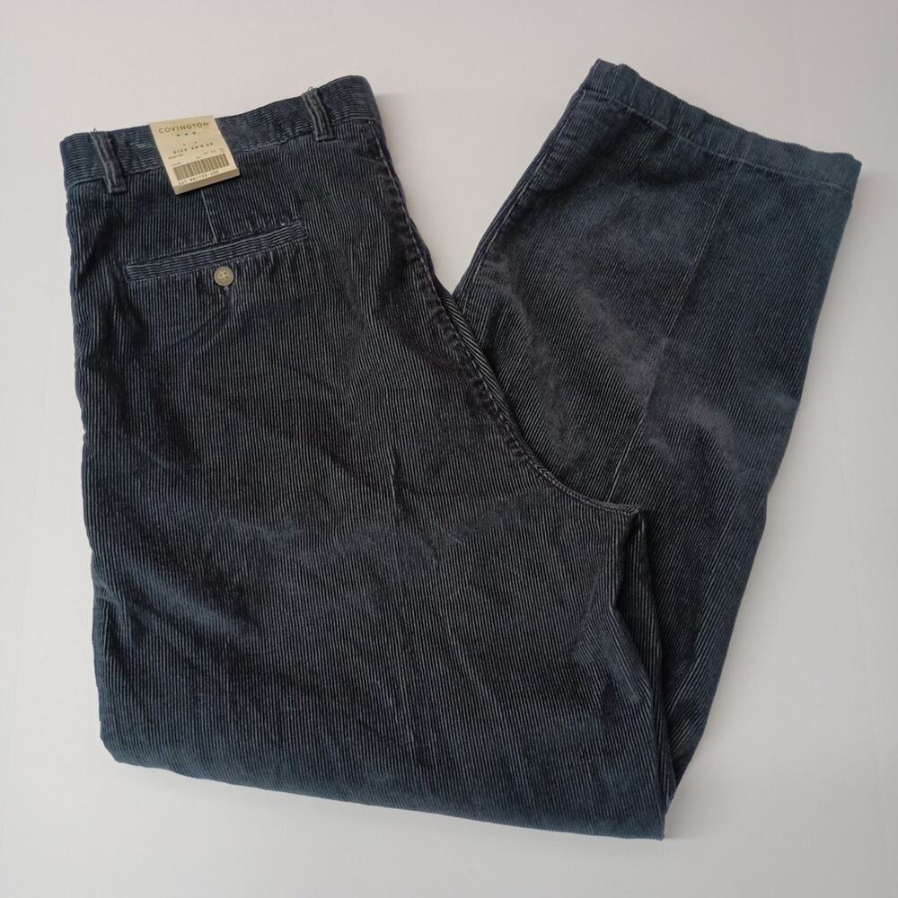 Covington Corduroy Pants Men's Size 40x30 Gray Classic‎ Fit